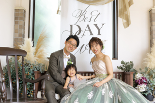 お子様と一緒にウェディングフォト