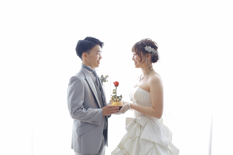 美女と野獣の薔薇と一緒に