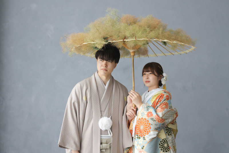 スモークツリーの番傘で！