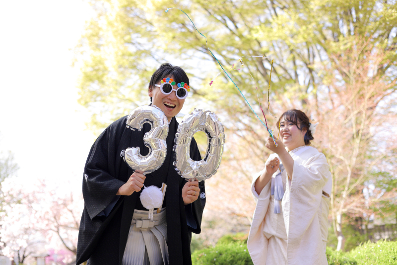 新郎様の誕生日をお祝い♡