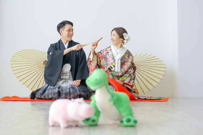 トイストーリーのぬいぐるみと一緒に