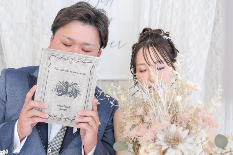 Bookとブーケを添えて