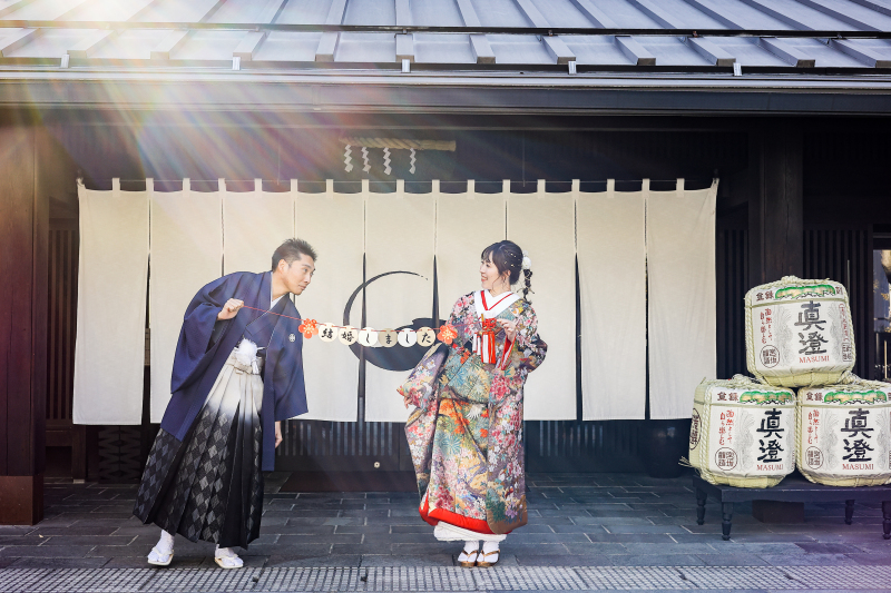 和装ロケーション撮影--酒蔵真澄--