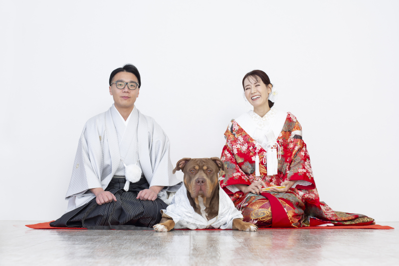 愛犬と共に