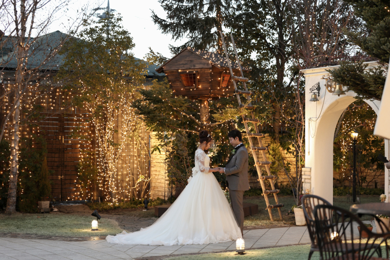 幻想的なイルミネーションフォト