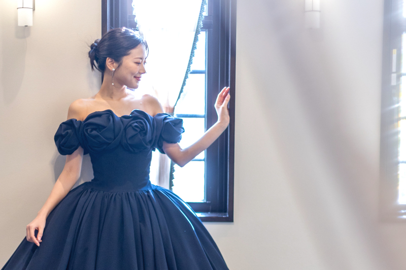 【ソロウェディング】結婚式場フォト|洋装プラン|ドレス1着|挙式風|チャペル&ガーデン&邸宅で撮れる|全データ付