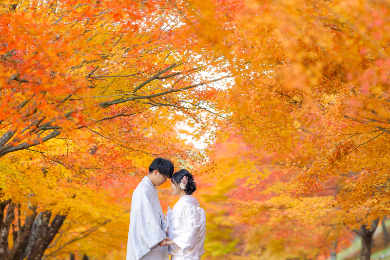 【紅葉ロケ】和装ロケプラン|結婚式前撮り|新郎新婦和装1着|ロケ代込み|全データ付|ご予約枠残りわずか!