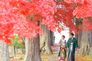 【紅葉早割】～8/31｜和装ロケプラン｜結婚式前撮り｜新郎新婦和装1着｜ロケ代込み｜全データ付｜最大24,000円以上特典