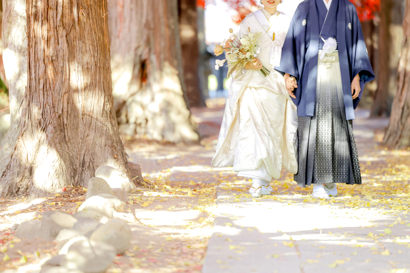 【紅葉ロケ】和装ロケプラン|結婚式前撮り|新郎新婦和装1着|ロケ代込み|全データ付|ご予約枠残りわずか!