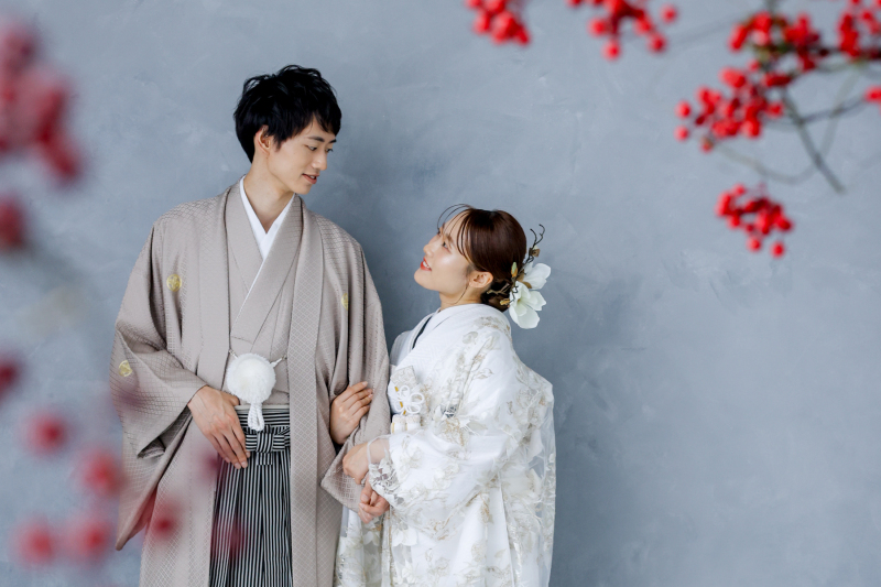 【44,000円オフ】レース打掛スタジオプラン|新郎新婦和装1着|衣装+美容+着付+撮影|自由に選べる!衣装ランクアップ無料