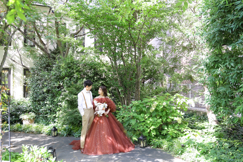 【全データ付】結婚式場フォト|洋装2着プラン|挙式風|チャペル&ガーデン&邸宅で撮れる|家族撮影無料