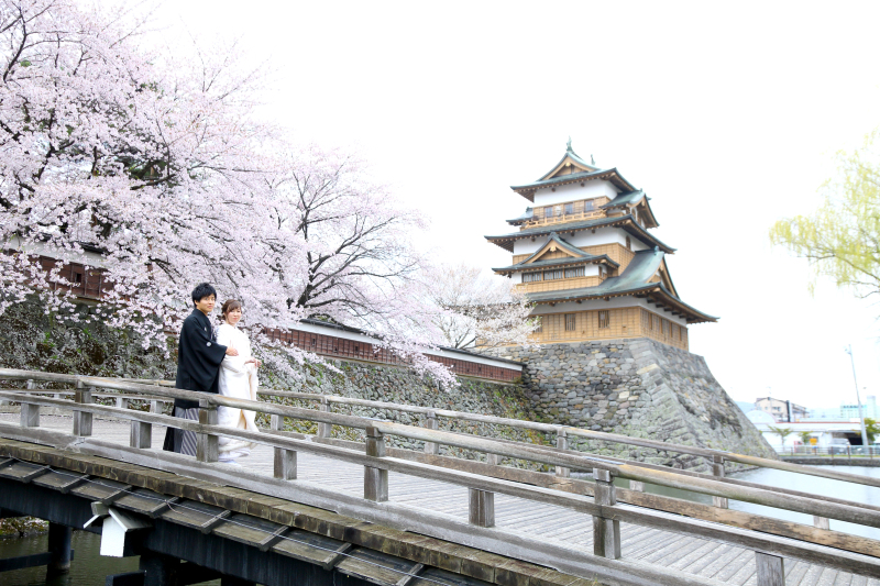 《平日限定》【◆桜ロケーションフォトプラン◆和装】データ70カットデータ付き。結婚式の前撮りとしてもお薦め!