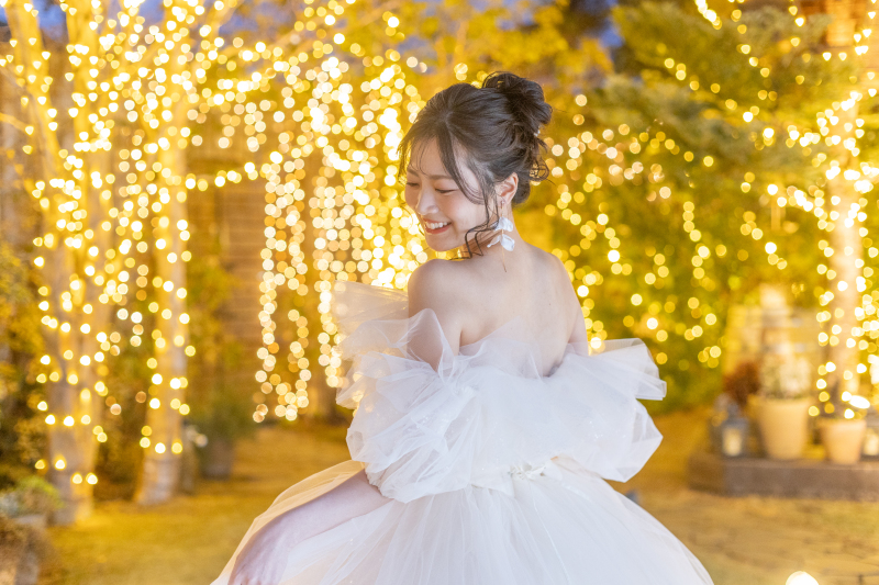 【ソロウェディング】結婚式場フォト|洋装プラン|ドレス1着|挙式風|チャペル&ガーデン&邸宅で撮れる|全データ付