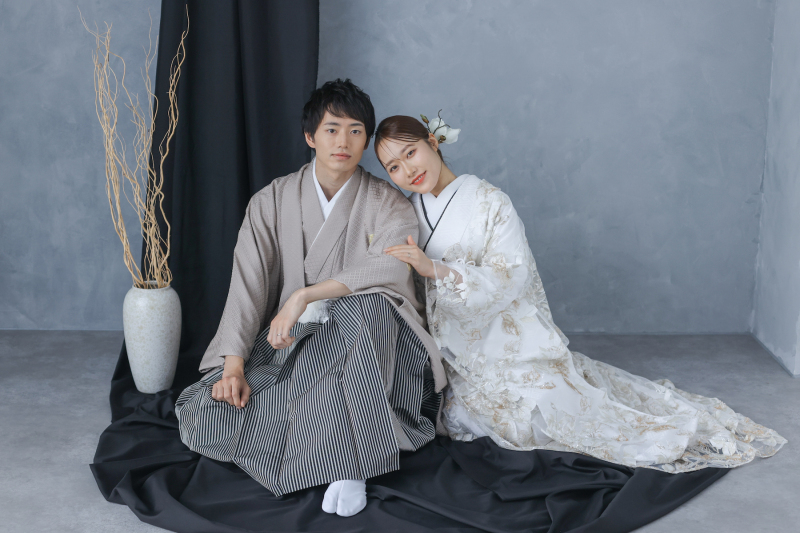 【44,000円オフ】レース打掛スタジオプラン|新郎新婦和装1着|衣装+美容+着付+撮影|自由に選べる!衣装ランクアップ無料