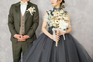 【ハツコエンドウ特別プラン】スタジオフォト｜ブランドドレス＆タキシード｜結婚式の前撮りにも｜1日で衣装選び～撮影完結OK！