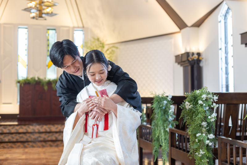 【全データ付】結婚式場フォト｜和装プラン｜新郎新婦和装1着｜チャペル＆ガーデン＆邸宅で撮れる｜オールドモダンな式場だから和装も◎