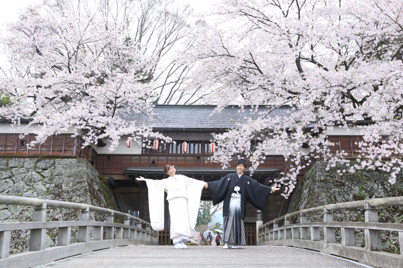 《平日限定》【◆桜ロケーションフォトプラン◆和装】データ70カットデータ付き。結婚式の前撮りとしてもお薦め!