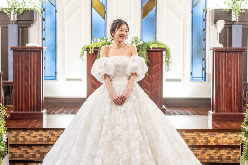 【ソロウェディング】結婚式場フォト|洋装プラン|ドレス1着|挙式風|チャペル&ガーデン&邸宅で撮れる|全データ付