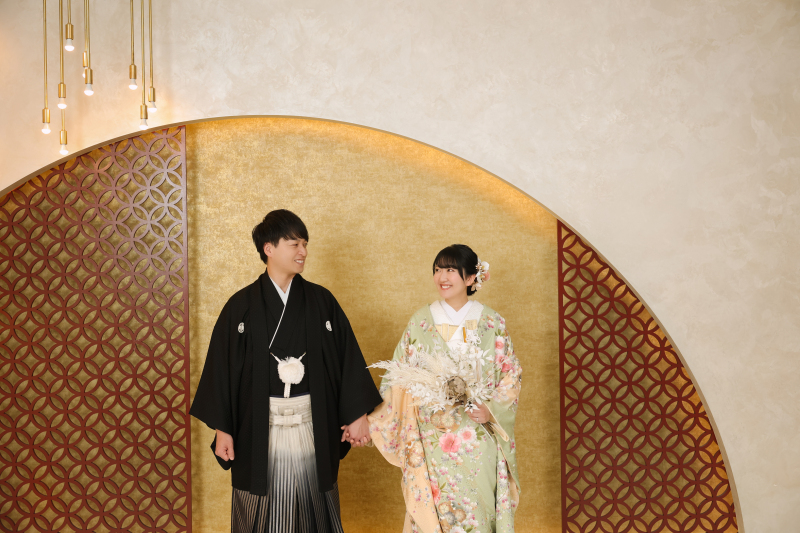 和装で華やかに