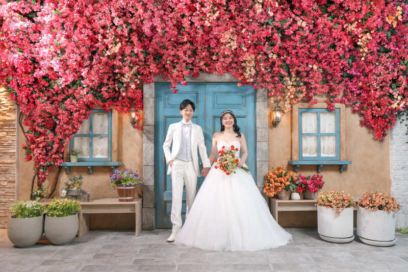 花と光に祝福された特別なひととき