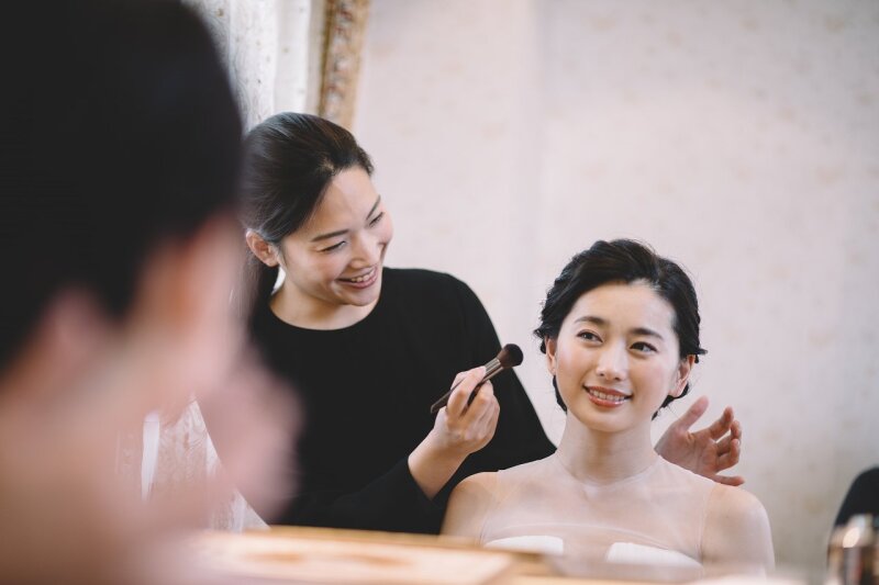 studio LUMINOUS 渋谷_ヘアメイクのリハーサルができる