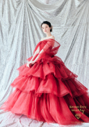 KH-0039　レッド　【bowドレス】