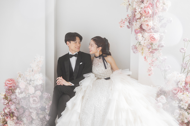 華やかな花に包まれて