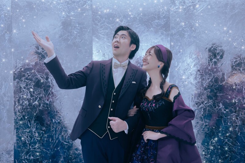 雪の中をイメージ...♪