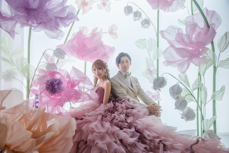 ドレスのボリュームが伝わる可愛いカット♪