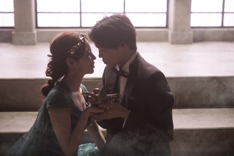 2着目は実写アラジンのお衣装を着て撮影