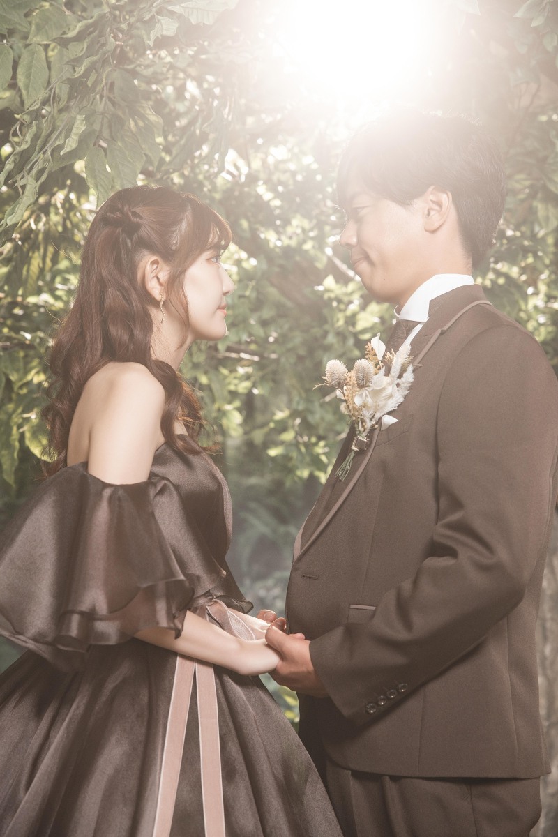 幸せがあふれる、森のブースでのワンシーン