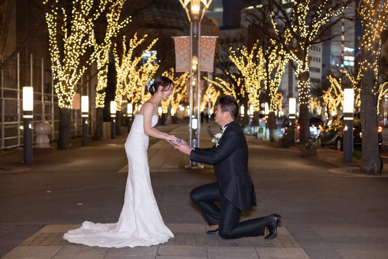 光に包まれたプロポーズを君に