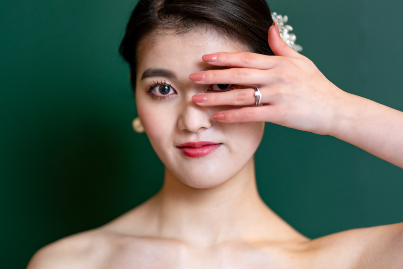 まるでモデルのような花嫁