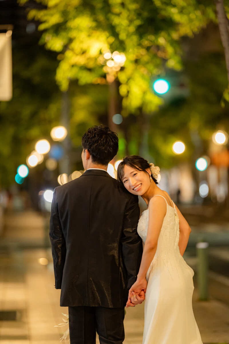 新婦の美しさが際立つショット
