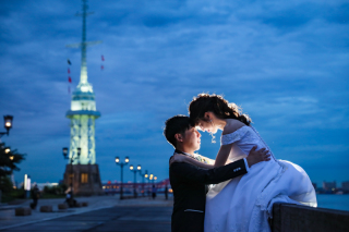 touch our foreheads together