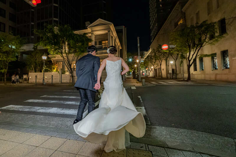 花嫁のリクエストで夜の街を駆け抜けます