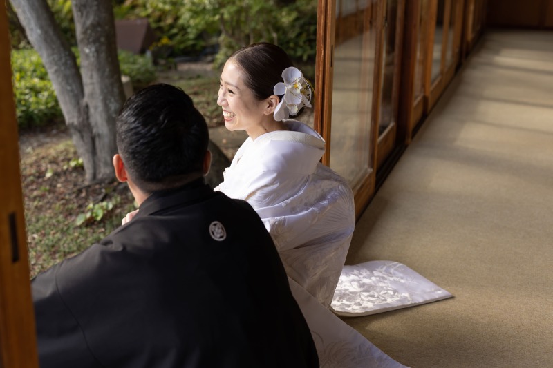 花嫁の美しい横顔もバッチリ♪