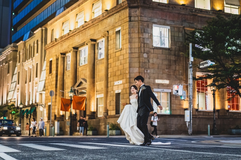 冬季だけライトアップされる神戸の街並みナイトフォト