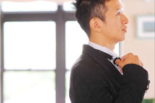 新郎ヘアセット