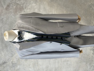 シルバー×ストライプ