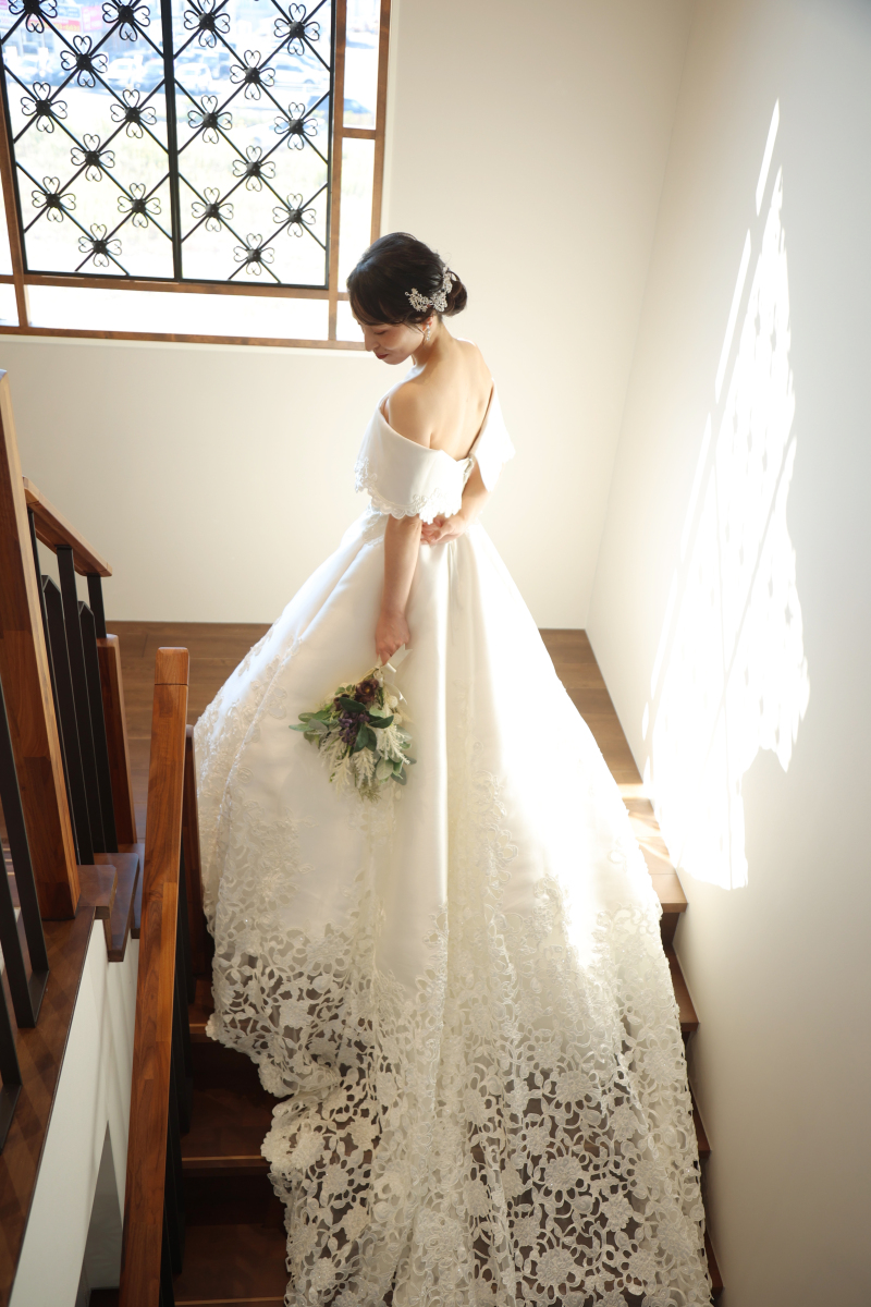 階段でソロショット