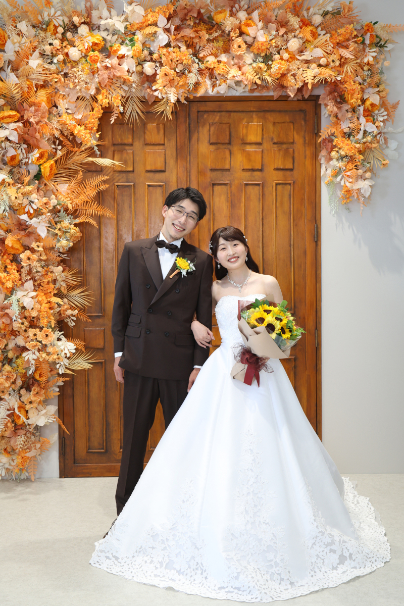 ウェディングドレス スタジオ撮影