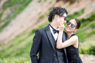 歴史ある教会と大自然と