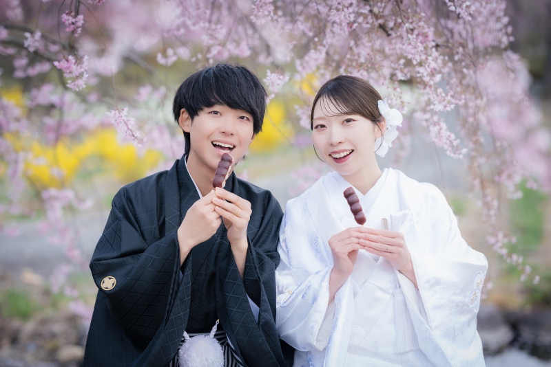 桜の下でひと休み