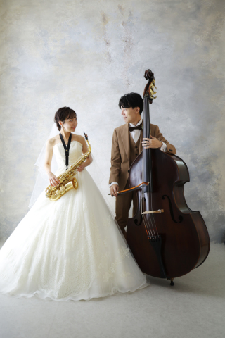 大好きな楽器と一緒に