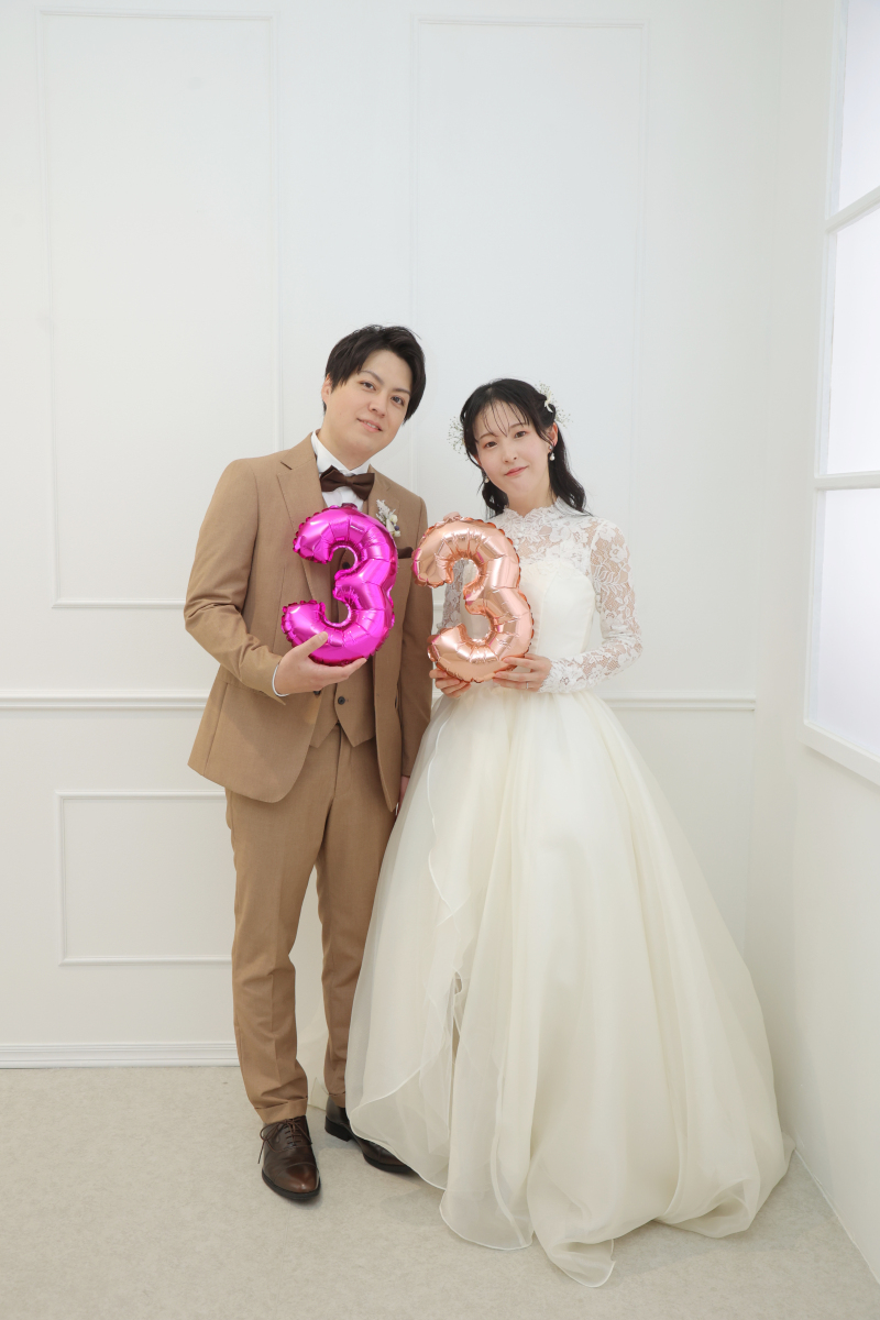 記念の数字と一緒に