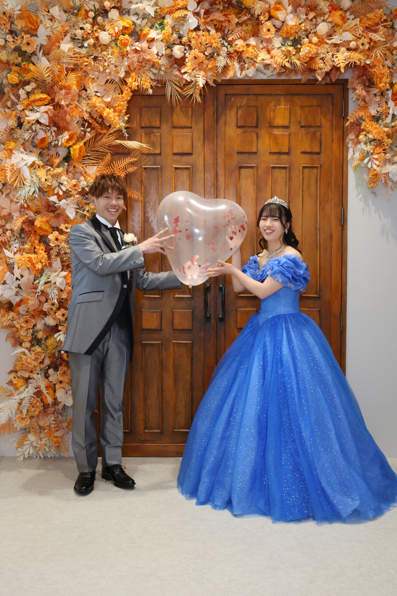 お持込みのバルーンと一緒に