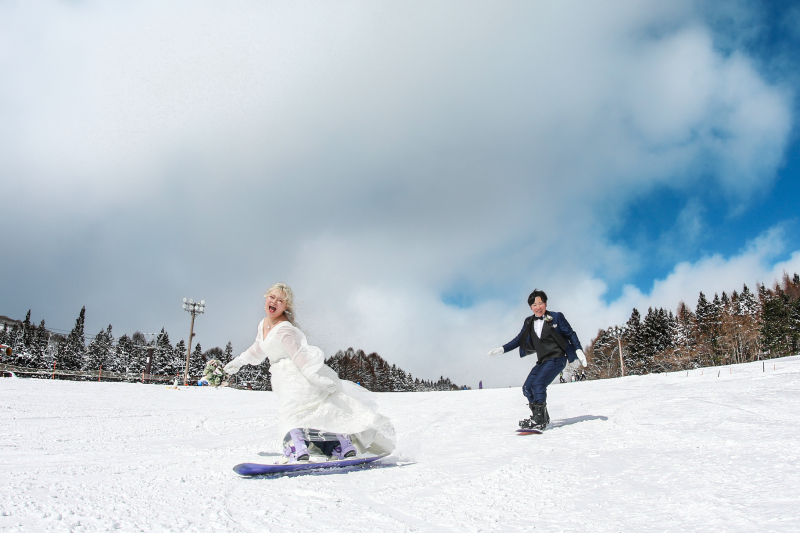 洋装滑走シーン