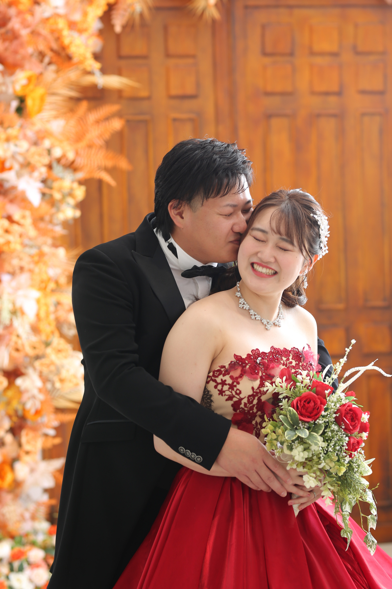 ほっぺにちゅっ