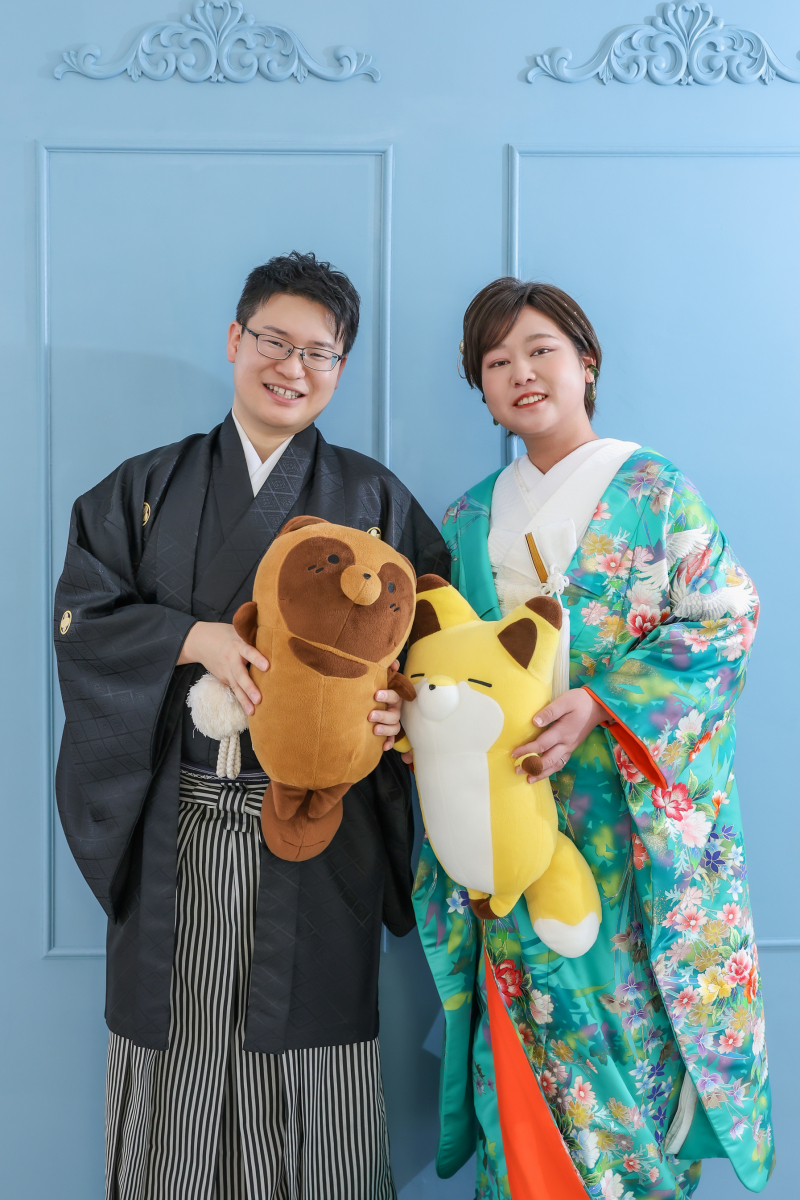 和装にお色直し